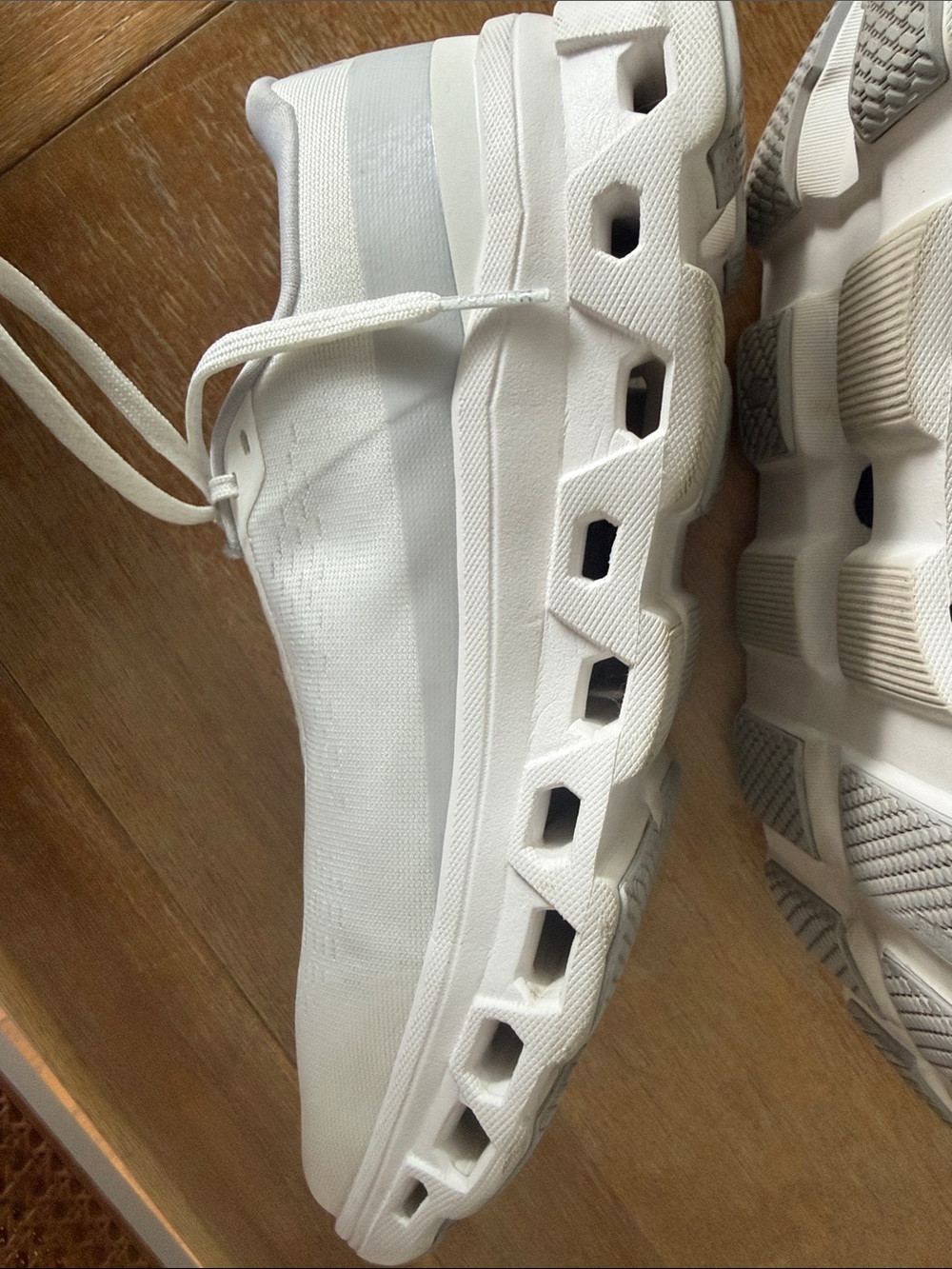 On Running Cloudmonster 1 Sneakers - All White / White Women’s Sz 8 - Picture 7 of 10